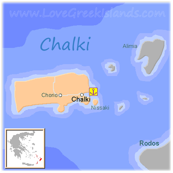 Map of Chalki